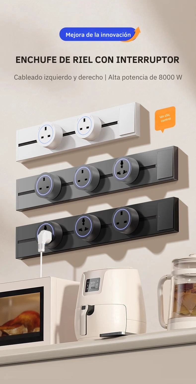 Adaptador giratorio de enchufe de pared móvil extensible