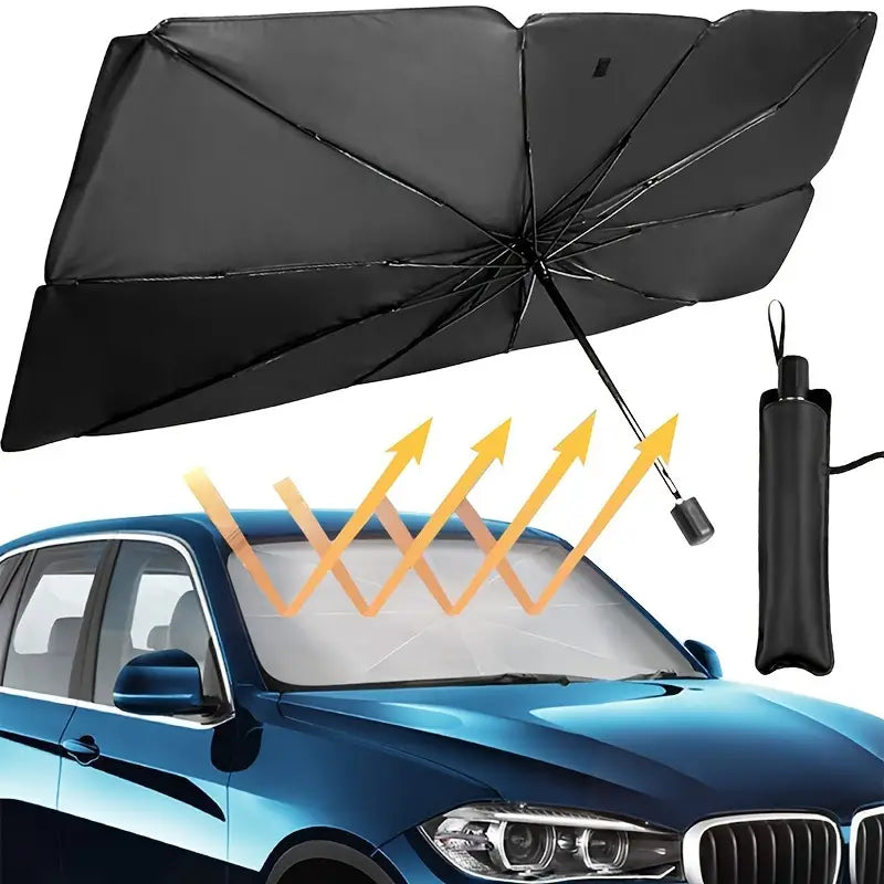 Parasol plegable y portátil para coche: protección UV y contra el calor para el verano 