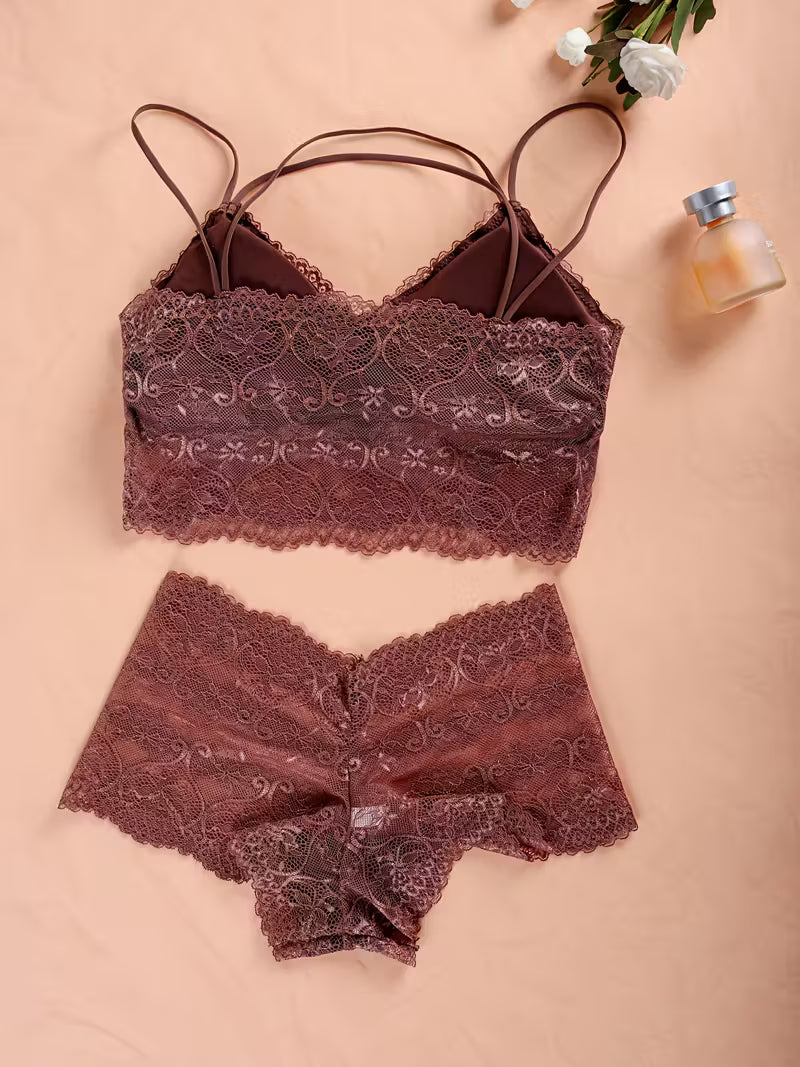 Conjunto de lencería para mujer ( x4 piezas )