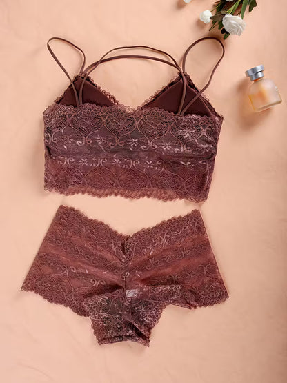 Conjunto de lencería para mujer ( x4 piezas )