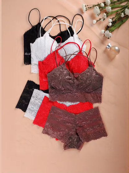 Conjunto de lencería para mujer ( x4 piezas )